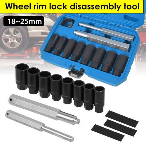 Locking damaged wheel nut - damaged,