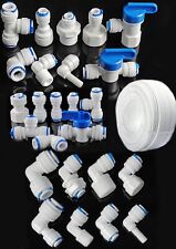 1/4" Push Fit Pipe Fittings