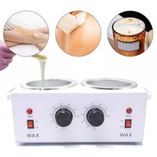 Professional Double Pot Wax Warmer Heater Pro Salon Hot Paraffin Waxing Kit UK