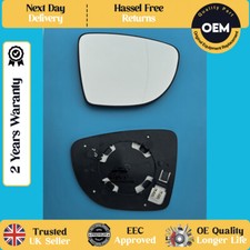 Wing Mirror Glass WIDE ANGLE Heated Base Plate Fits RENAULT Clio 2013->2020 RHS