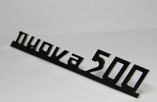 CLASSIC FIAT 500 Nuova 500 REAR BONNET BOOT METAL BADGE DECAL Brand New