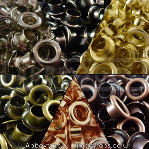 Eyelet with washer leather - with,