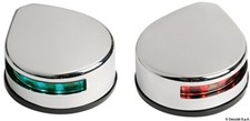 Stainless LED Navigation Lights Red Green Evoled Lateral For Boats 20m 