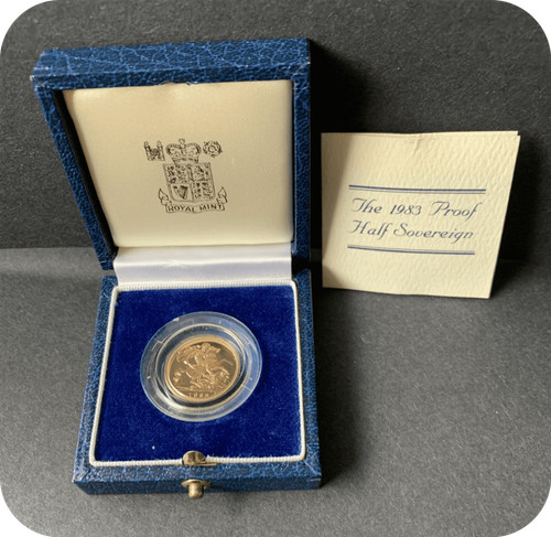 1983 proof half gold - proof,