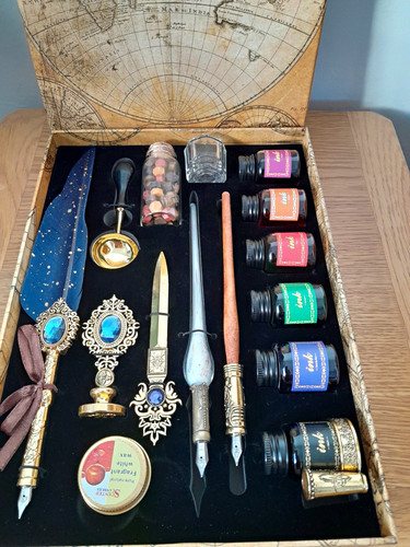 Calligraphy set feather quill - set,