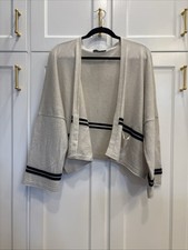 Quiet Luxury Boxy Cropped Shirin Guild Cashmere Wrap/Drape 100% Cashmere O/S