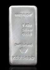 1 Kilogram Metalor Fine Silver