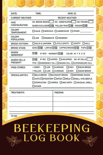 Beekeeping log book beehive - log,