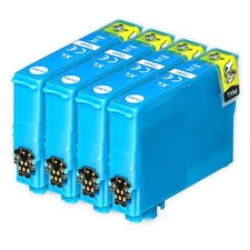 4 Cyan Ink Cartridges for