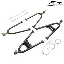 +2+1 Front A-Arms w/ Stainless Braided Brake Lines & Clamps for Honda TRX450R