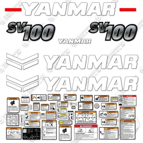 Fits yanmar sv100 decal kit - fits,