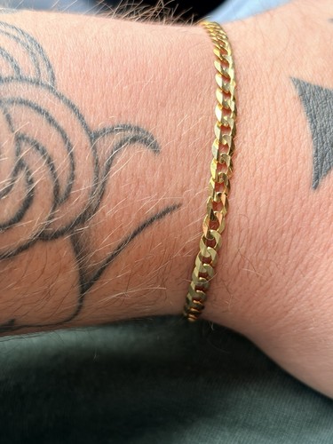 10k solid gold curb - 10k, bracelet