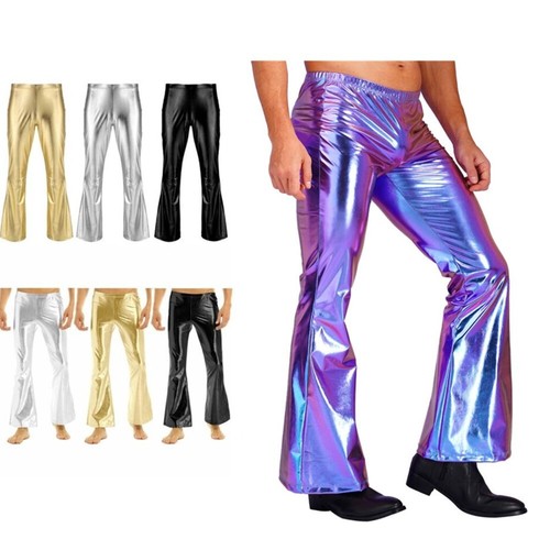 Mens shiny metallic disco - uk,