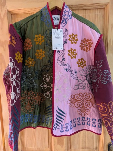 Bnwt zara quilted embroidered - bnwt,