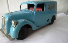 Vintage  Mettoy Express Deliveries Van-Late 40s/Early 50s  Clockwork - Untested