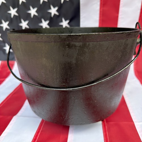 Antique cast iron bean pot - antique,