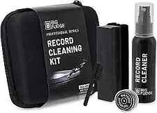 Vinyl Record Cleaning Kit - 5-in-1 Velvet Brush, Cleaning Fluid, Stylus Gel