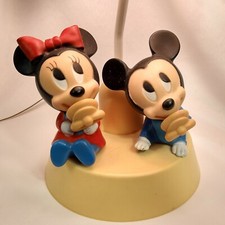 Walt Disney Baby Mickey & Minnie Mouse Nursery Lamp Night Light Shade Nursery