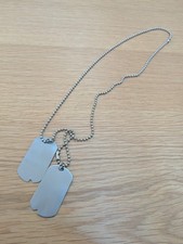 Dual Dog Tags Ball Necklace