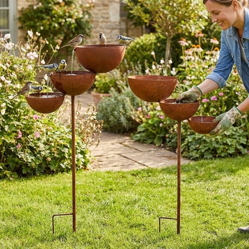 Tier bird bath vintage iron - vintage,