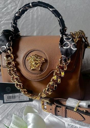 Versace medusa hand bag good - versace,
