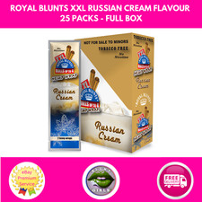 Royal Blunts XXL Russian Cream 25 Packs 50 Total Full Box FREE POSTAGE TRACKED