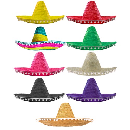Pack mexican sombrero hat - of,