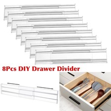 8Pcs DIY Drawer Divider