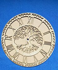 Wooden MDF Tree of Life  Clock Face Blank 25cm and 29cm with Round Clock Face 