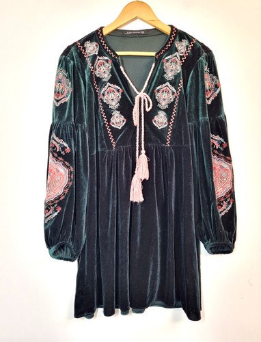 Zara velvet dress - zara, size