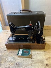 Vintage singer sewing machine 99K With Carry Case And Instruction Booklet.
