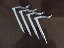 Bertool, 2 sets(4) masons clamps dutch pins, pegs w/ chrome finish bricklaying