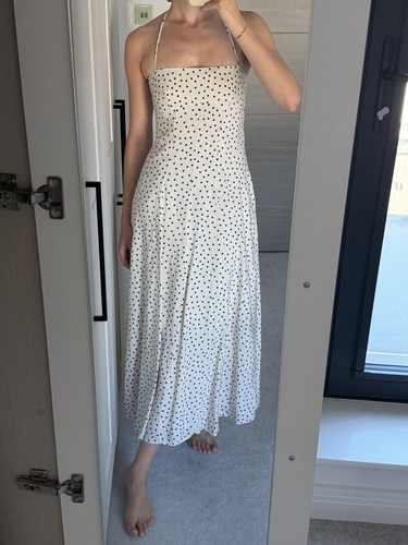 Zara white polka dot - white,