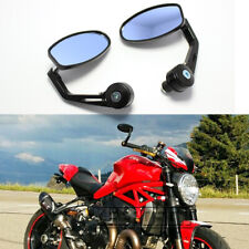Bar End Mirrors Rearview For Ducati Monster 1200 696 797 1100 7/8" Hollow Bar
