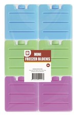 Mini Freezer Blocks - Blue, Green or Pink - (SOLD AS SINGLE W7cmxH8cmxD1.5cm)