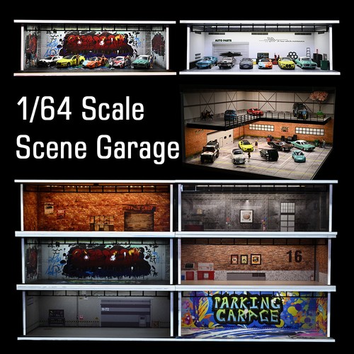 Diorama car parking lot - 1:64,