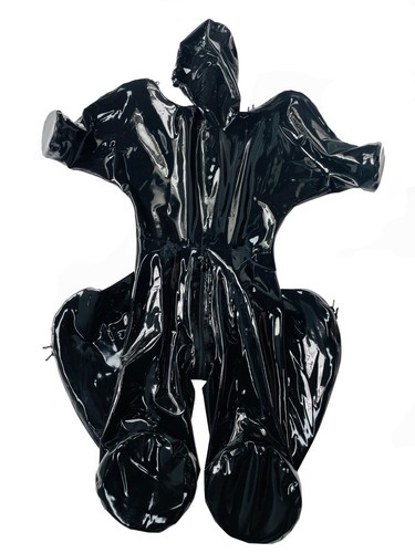 Latex gummi catsuit dog suit