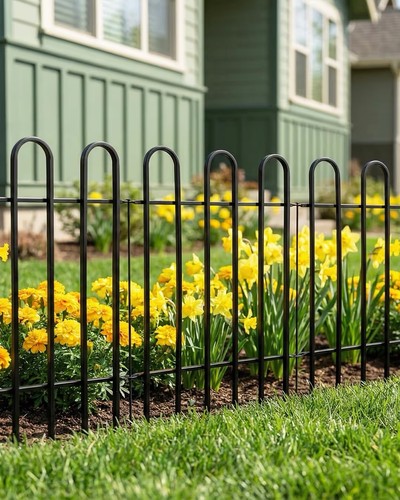 Arifaro metal garden fence - metal,