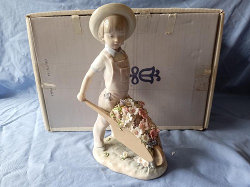 Lladro 1283 wheelbarrow - lladro,