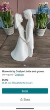 Coalport Moments 2003 Bride and Groom Figurine Perfect Condition No Box