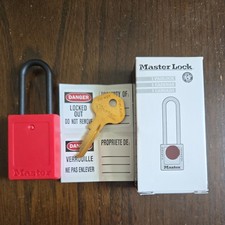 Master Lock LOTO Padlock Red