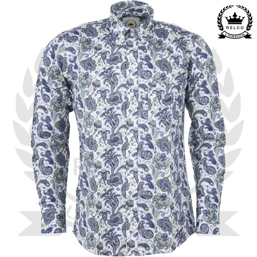Relco mens paisley shirt - mens,