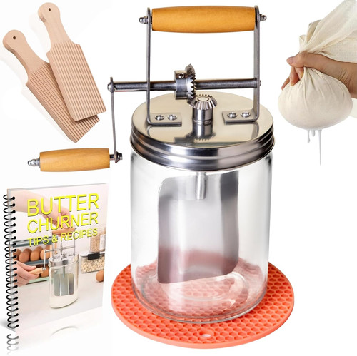 Butter churner hand crank - butter,