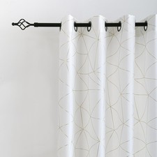 Gold Linen Grommet Window