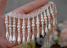 Ivory Tassel Drop Pearl Tubes