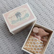 Maileg Sleepy/Wakey Mouse Rose