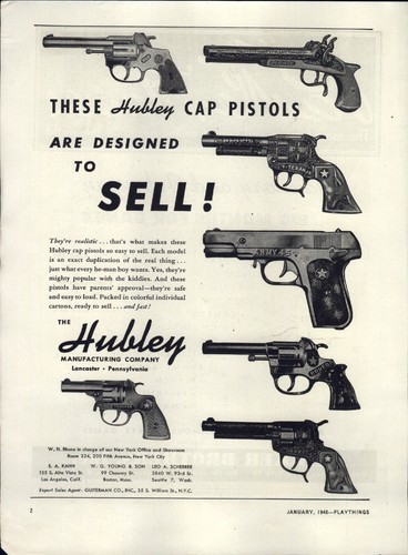 1948 paper hubley - hubley, cap