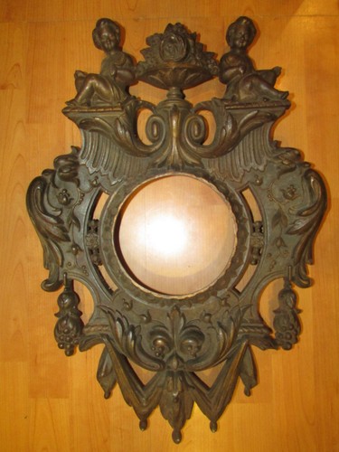 Antique wall clock frame - antique, chime