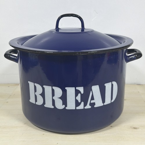 Vintage enamel bread bin made - vintage,