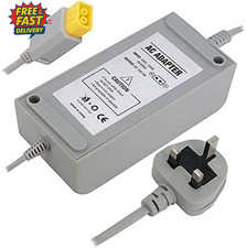 AC Power Supply Adapter Wall Charger UK Plug for Wii U Console System